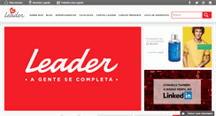 Desktop Screenshot of lojasleader.com.br