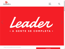 Tablet Screenshot of lojasleader.com.br